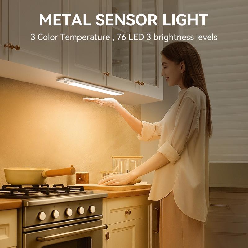 Under Cabinet Lights, 76LED Motion Sensor Night Light Indoor