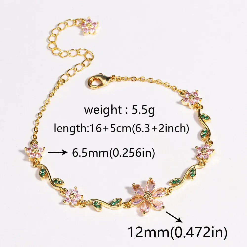 🔥Last Day 50% OFF -🌼✨Flower Bracelet(💫Exquisite Craftsmanship, Lasting Brilliance)