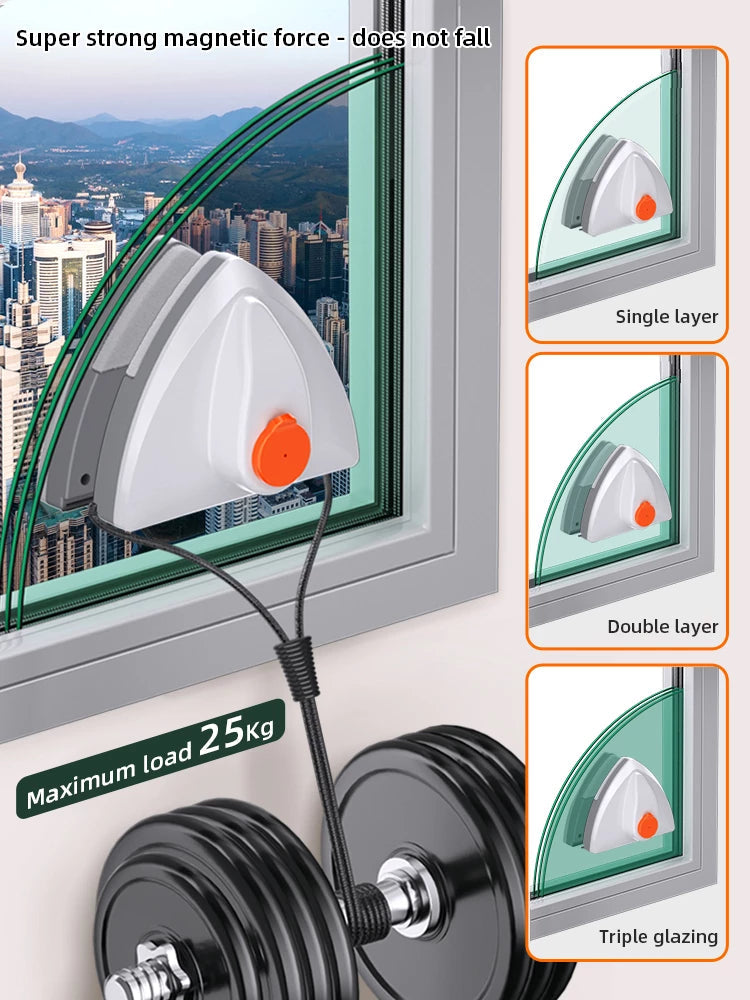Magnetischer Fensterreiniger - Fenster waschen war noch nie so einfach!