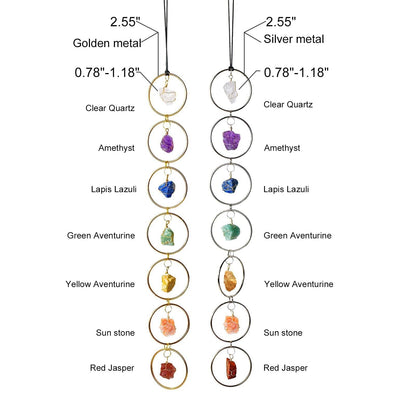 💎 Raw Crystal 7 Chakra Gemstone Wall Decor