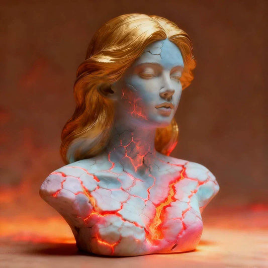 Soul of Crimson Flame Desk Lamp