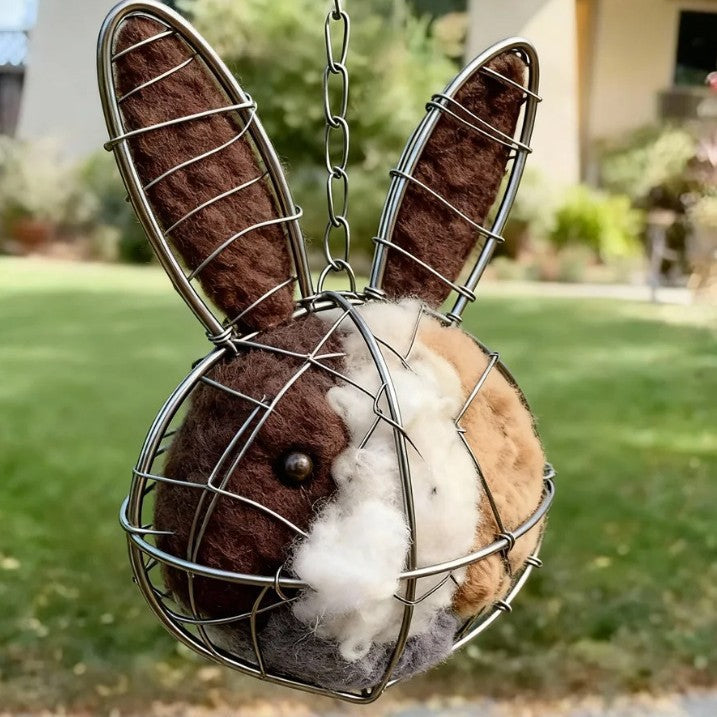 🔥LAST DAY 49% OFF - 🕊️🏡Handmade Natural Alpaca Fiber Bird Nesting Heart❤️A Cozy Gift for Birds