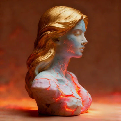 Soul of Crimson Flame Desk Lamp
