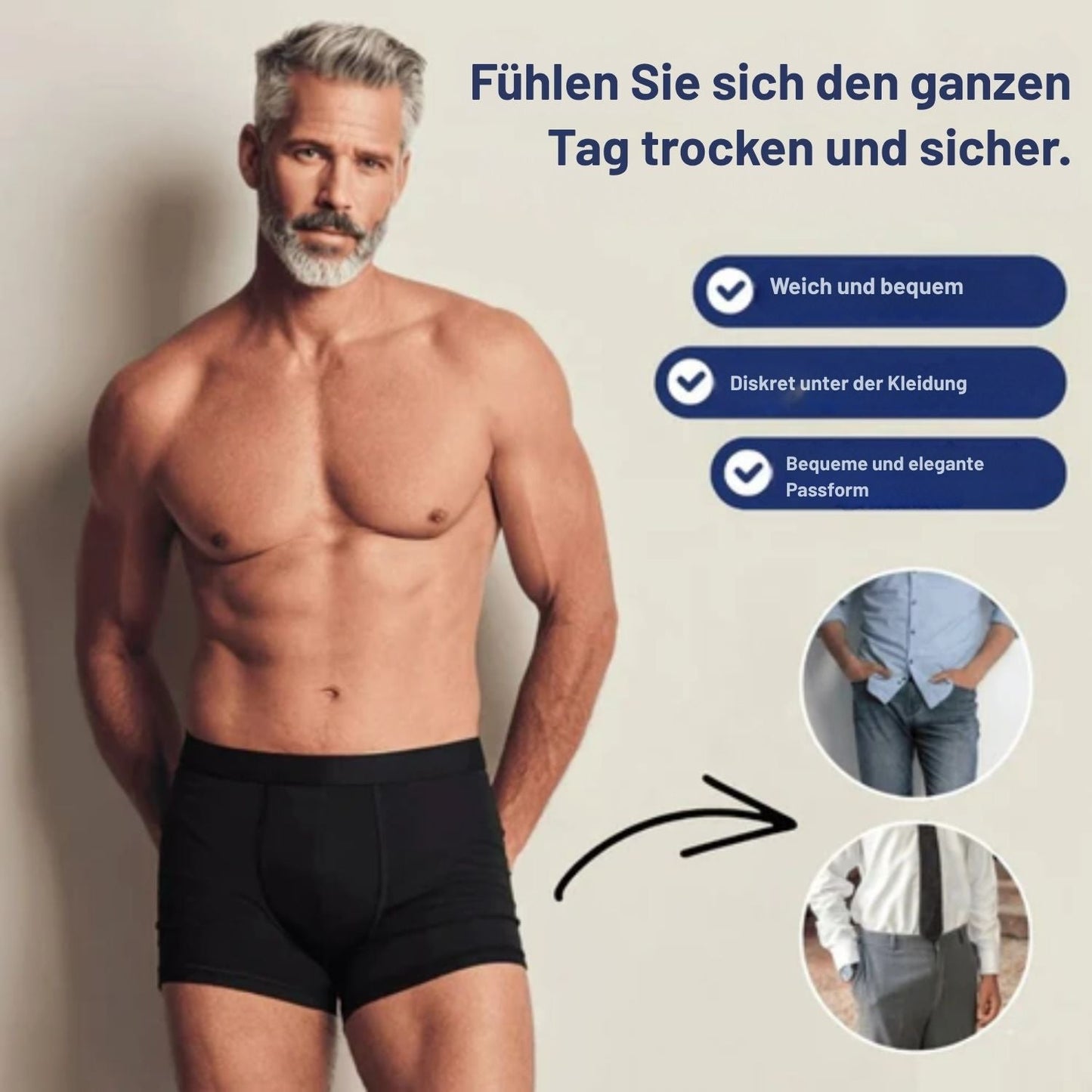 ProtecCore™ | Sieht aus wie eine normale Boxershorts. Schützt wie keine andere.