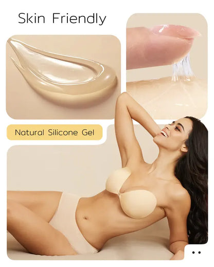 Eettsy Visco-Bra Strapless Invisible Silicone Bra