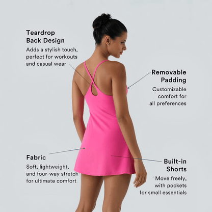 🎁Last Day 49% OFF🔥The Ultimate Tummy Control Backless Active Dress