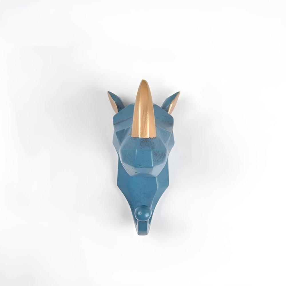 Whimsical Animal Head Wall Hooks for Keys & Coats