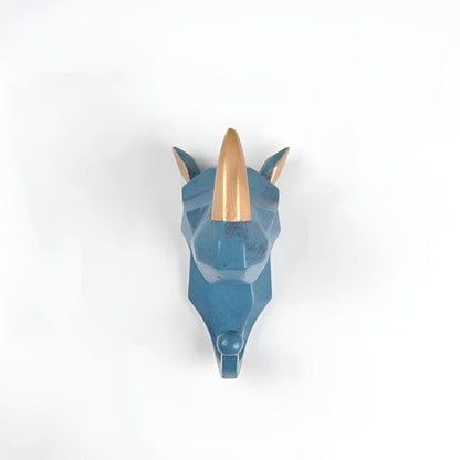 Whimsical Animal Head Wall Hooks for Keys & Coats