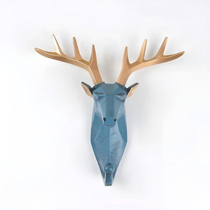 Whimsical Animal Head Wall Hooks for Keys & Coats