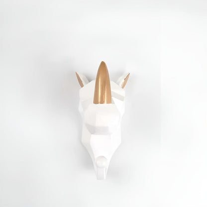 Whimsical Animal Head Wall Hooks for Keys & Coats