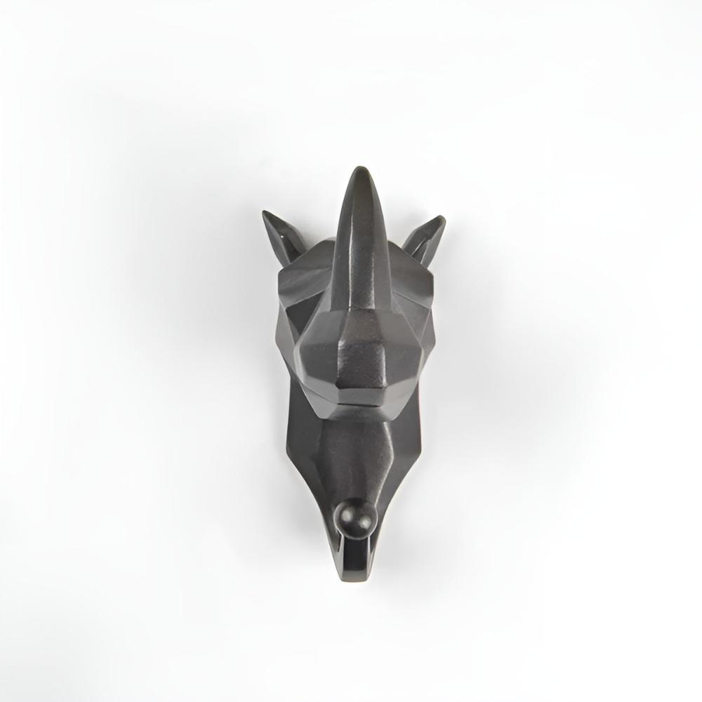 Whimsical Animal Head Wall Hooks for Keys & Coats