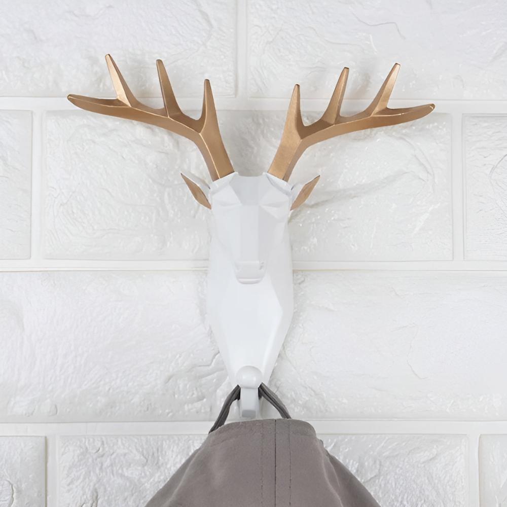 Whimsical Animal Head Wall Hooks for Keys & Coats