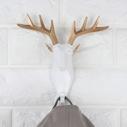 Whimsical Animal Head Wall Hooks for Keys & Coats