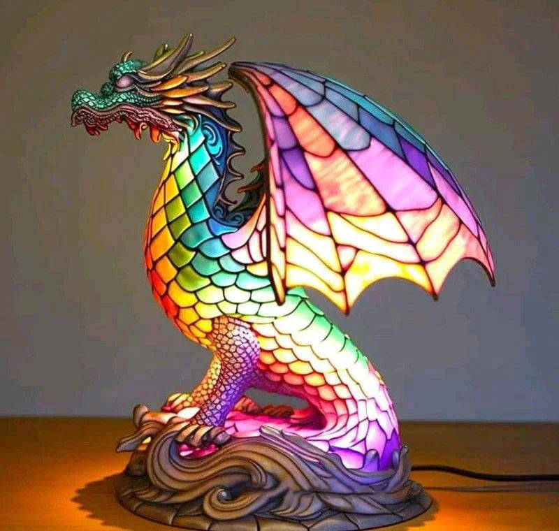 Stained Glass Animal Lamp for Unique Home Decor