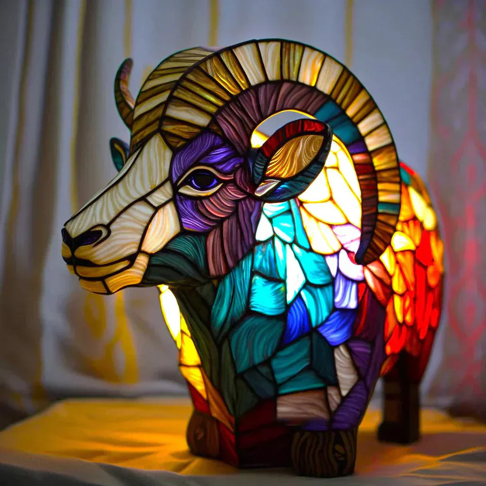 Stained Glass Animal Lamp for Unique Home Decor