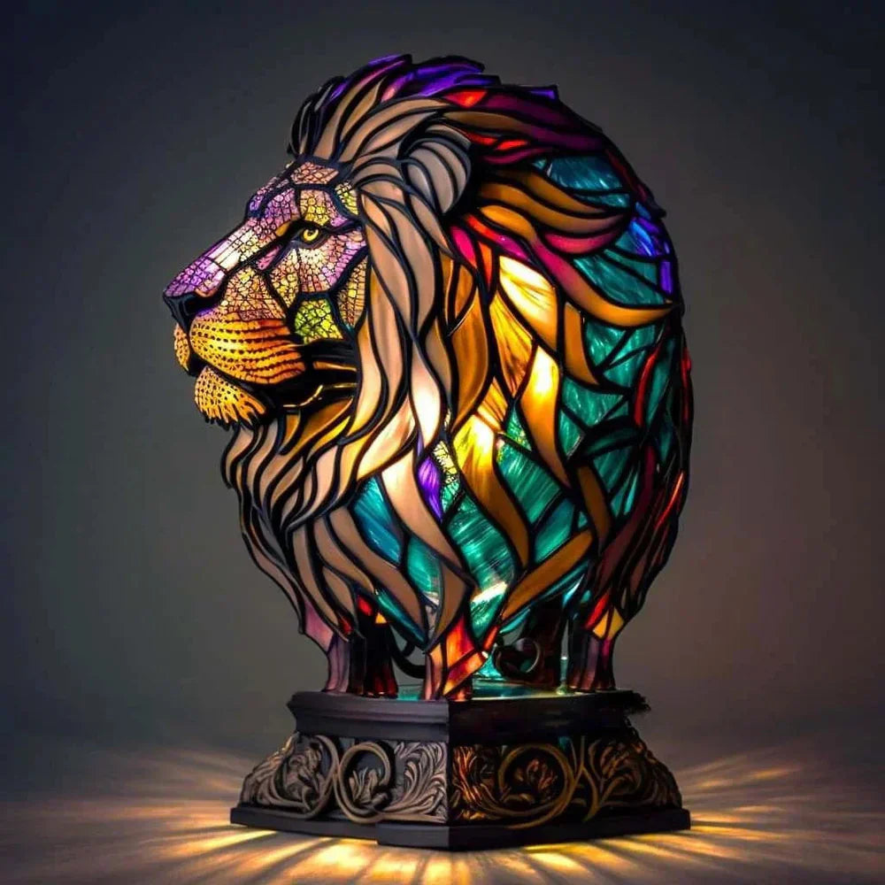 Stained Glass Animal Lamp for Unique Home Decor