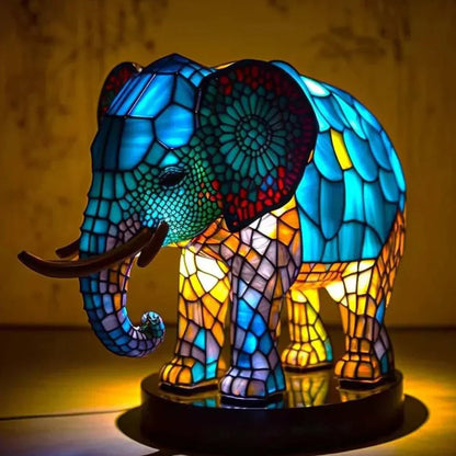 Stained Glass Animal Lamp for Unique Home Decor
