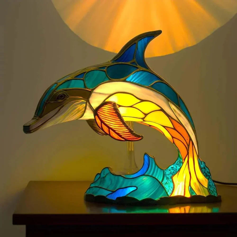Stained Glass Animal Lamp for Unique Home Decor