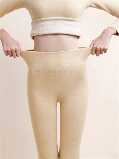 AstraWeave Cashmere-Lined Winter Leggings for Warmth