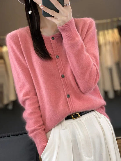 Aurea 100% Cashmere Cardigan | Pure Cashmere Sweater