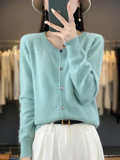 Aurea 100% Cashmere Cardigan | Pure Cashmere Sweater