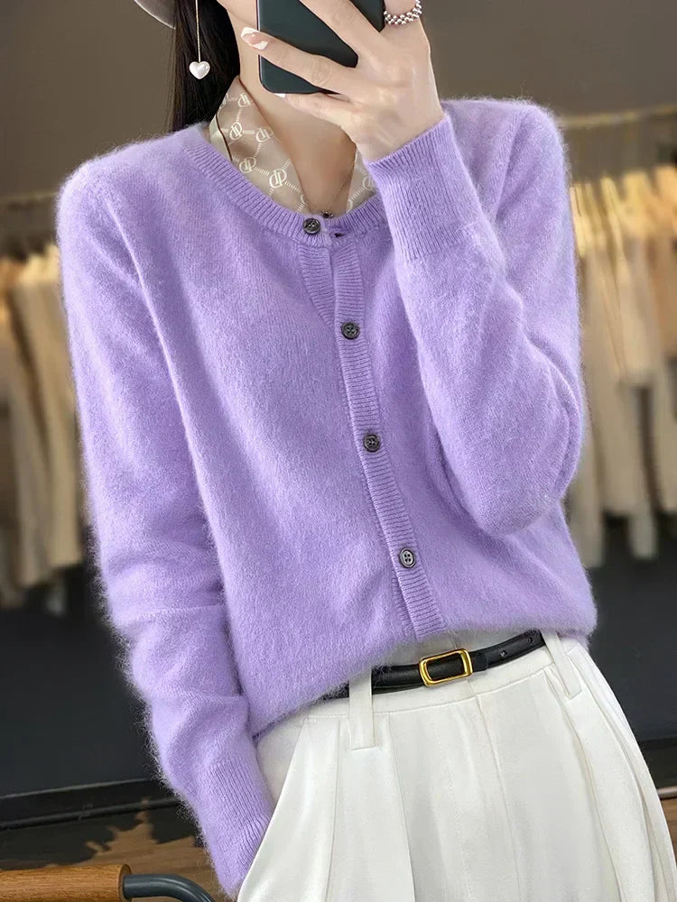 Aurea 100% Cashmere Cardigan | Pure Cashmere Sweater