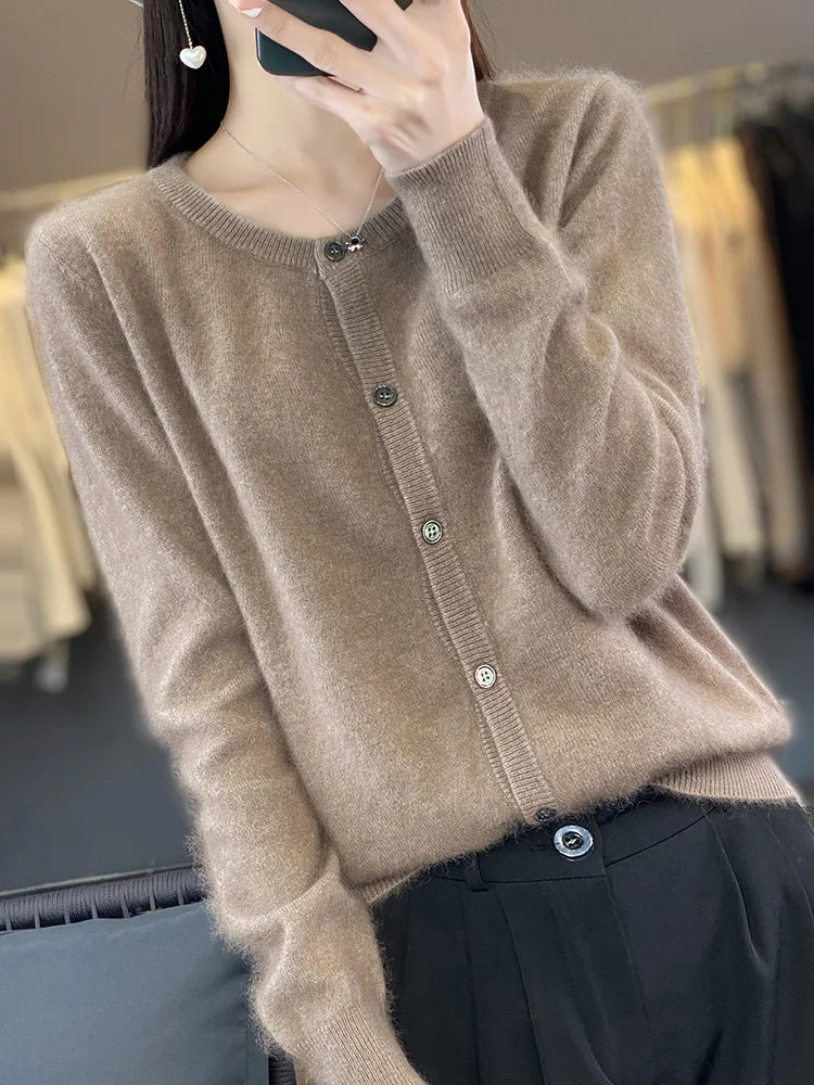 Aurea 100% Cashmere Cardigan | Pure Cashmere Sweater