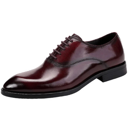 Aurelo Men's Italian Leather Oxford Shoes for Formal Wear