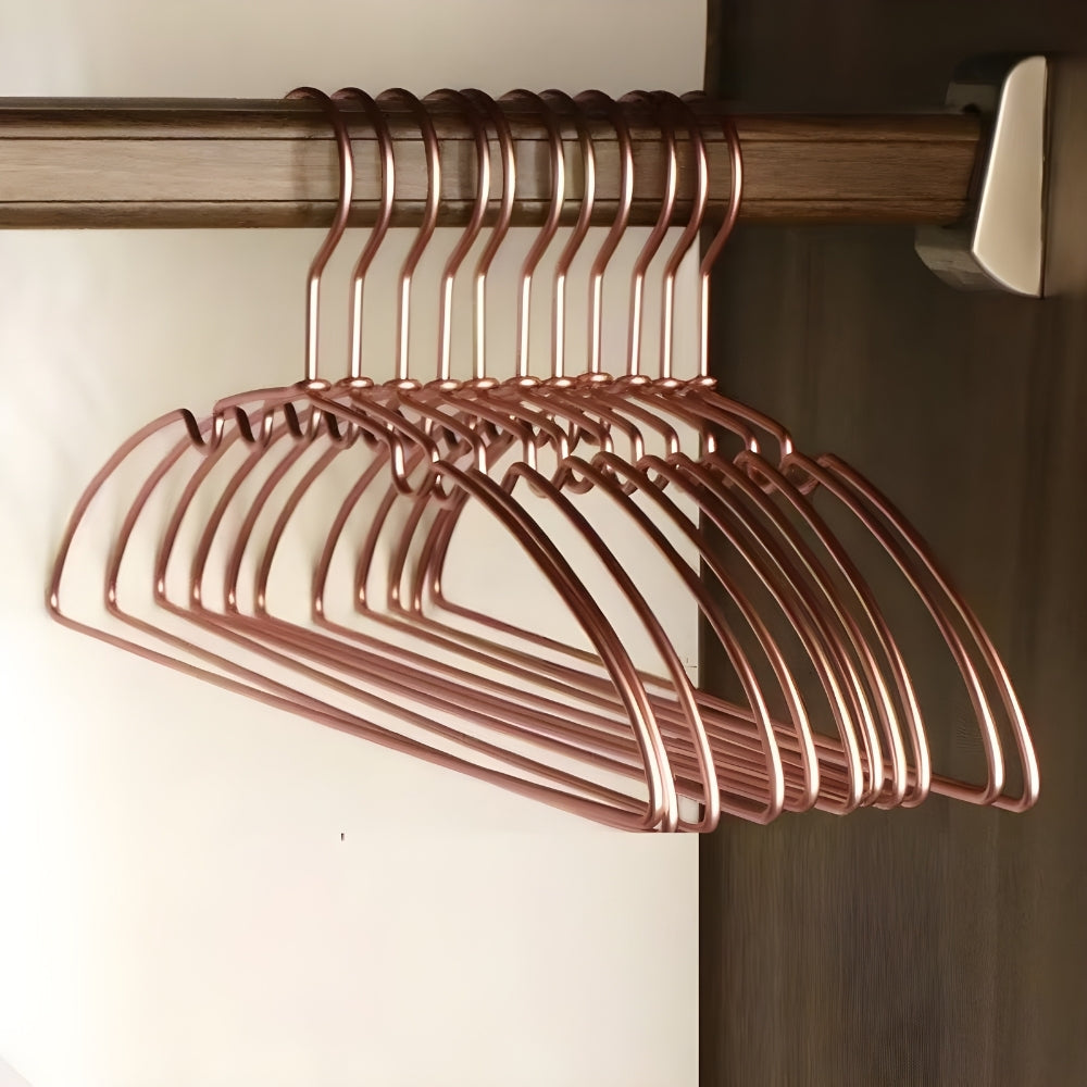 Aurex Clothes Hangers - 10pc Set No Shoulder Bulge