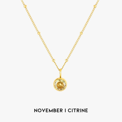 Aurora Birthstone Necklace - A Enchanting Connection