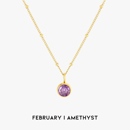 Aurora Birthstone Necklace - A Enchanting Connection
