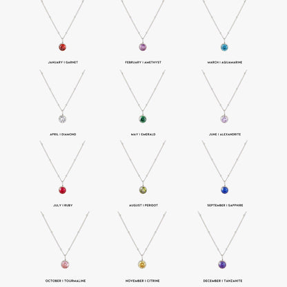 Aurora Birthstone Necklace - A Enchanting Connection