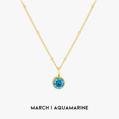 Aurora Birthstone Necklace - A Enchanting Connection