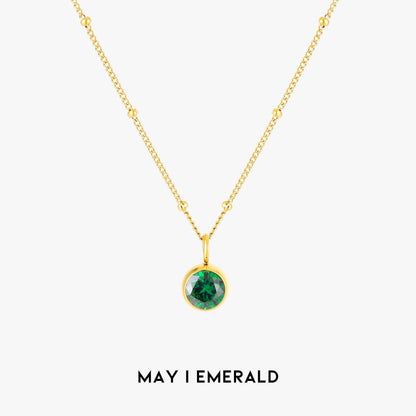 Aurora Birthstone Necklace - A Enchanting Connection