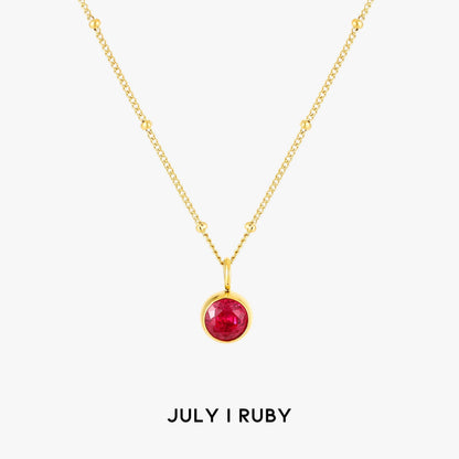 Aurora Birthstone Necklace - A Enchanting Connection