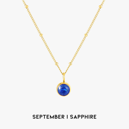 Aurora Birthstone Necklace - A Enchanting Connection