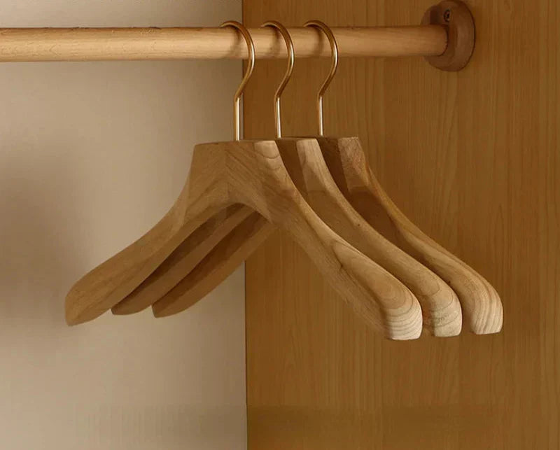 Camphor Wood Hangers - Wide Shoulder Suit & Coat Storage (Set of 2)