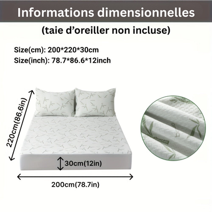 BambooCool Mattress Protector – Breathable and Cooling for Improved Sleep Comfort