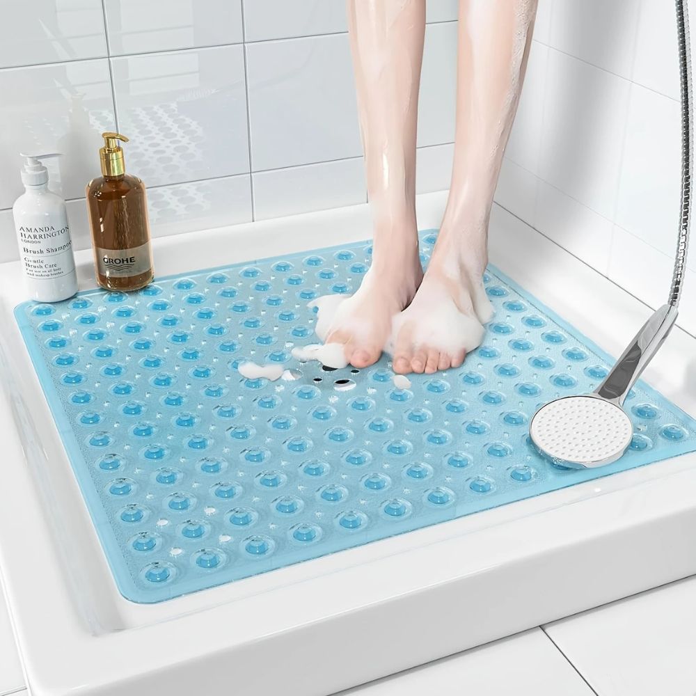 Secure Shower Non Slip Mat with Suction