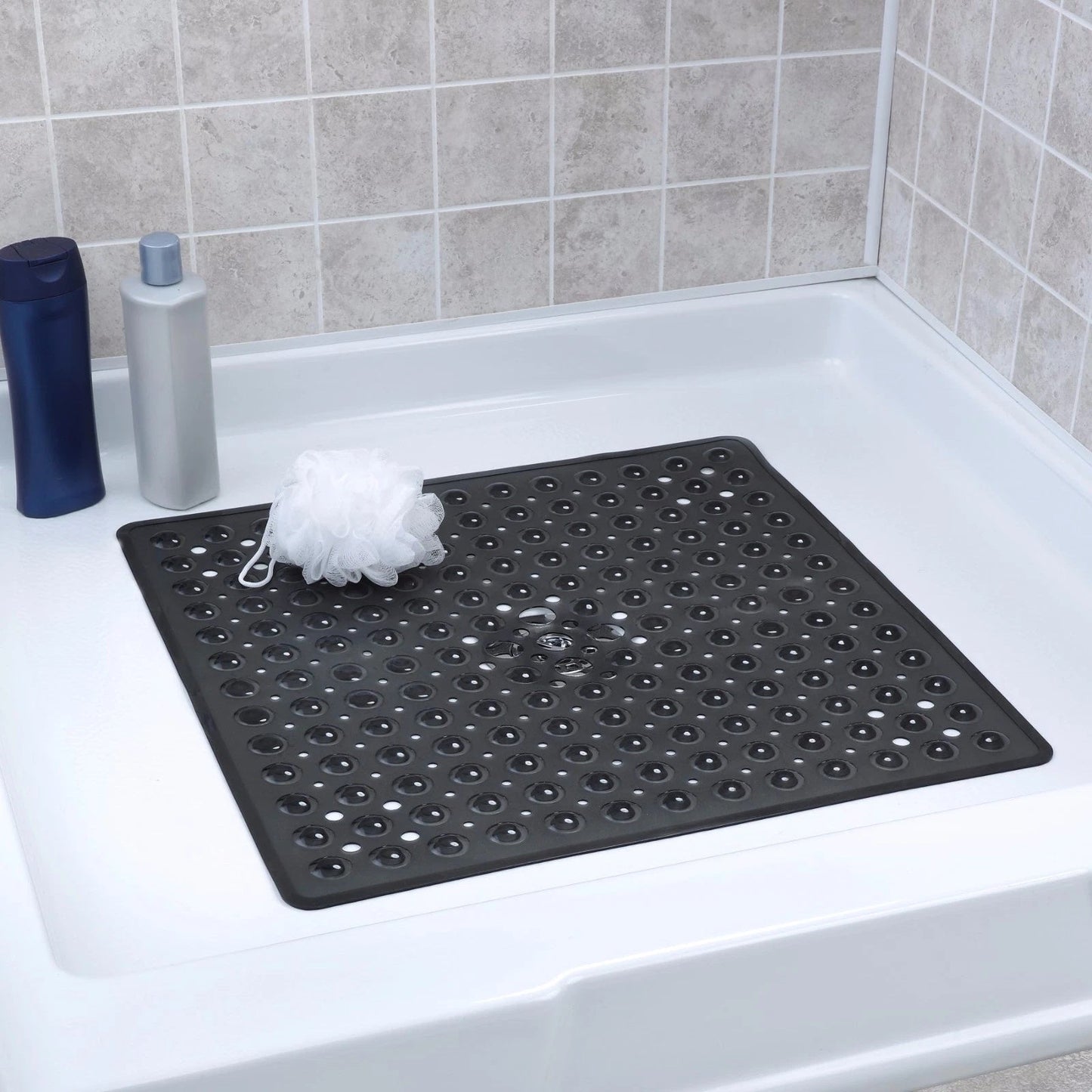 Secure Shower Non Slip Mat with Suction