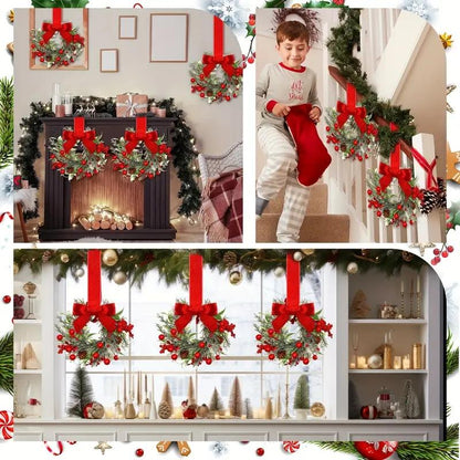 🎀Mini Christmas wreaths for cabinets — the ultimate festive magic