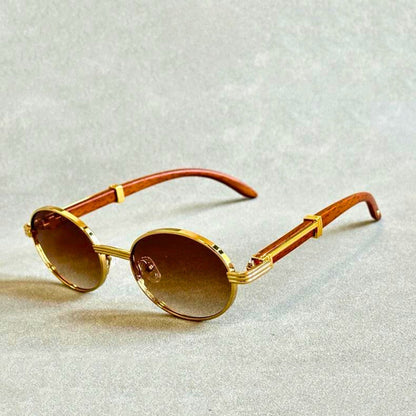 Fashionable Round Sunglasses with UV400 Protection