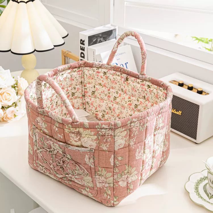 Boho Fabric Storage Basket