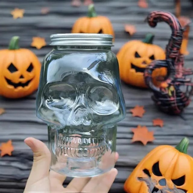 🔥LAST DAY 49% OFF - 💀 Edgy Skull Storage Jar