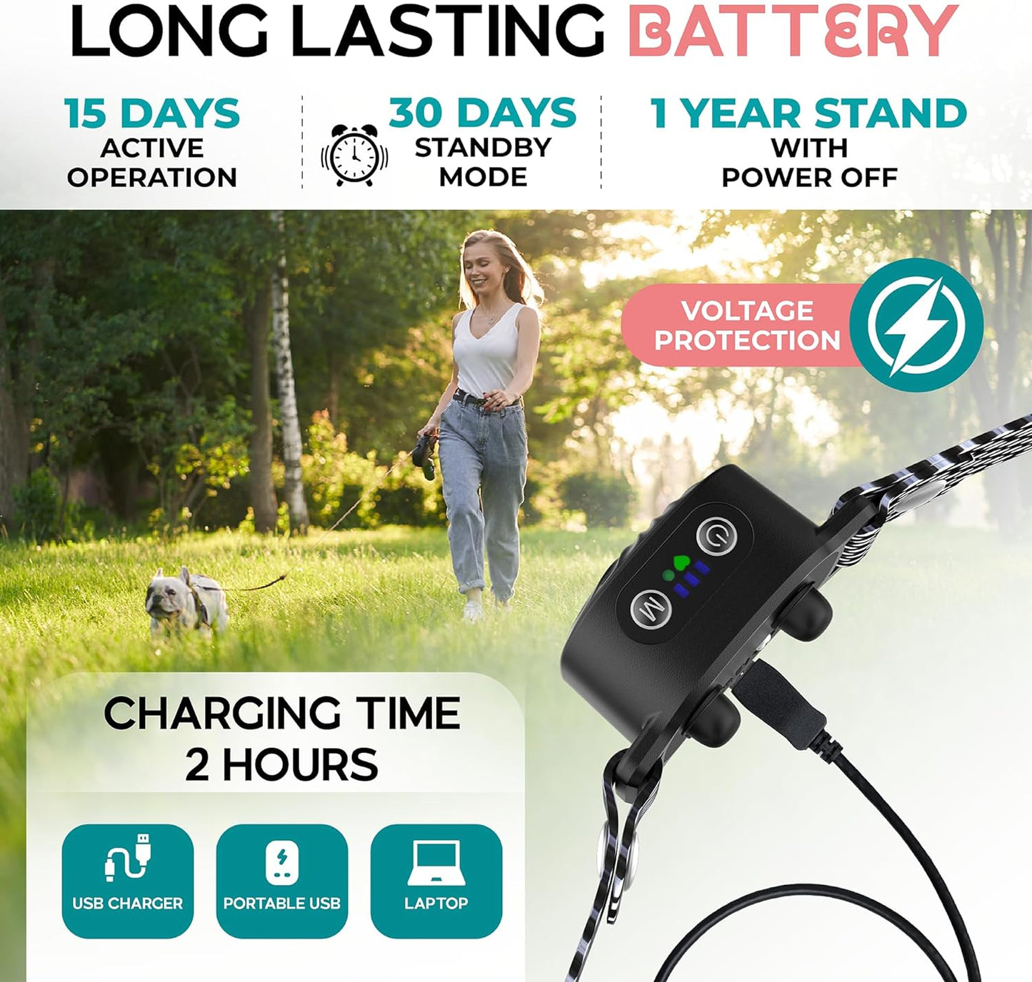 CANINECARE - Gentle Anti-Bark Collar for Small Dogs