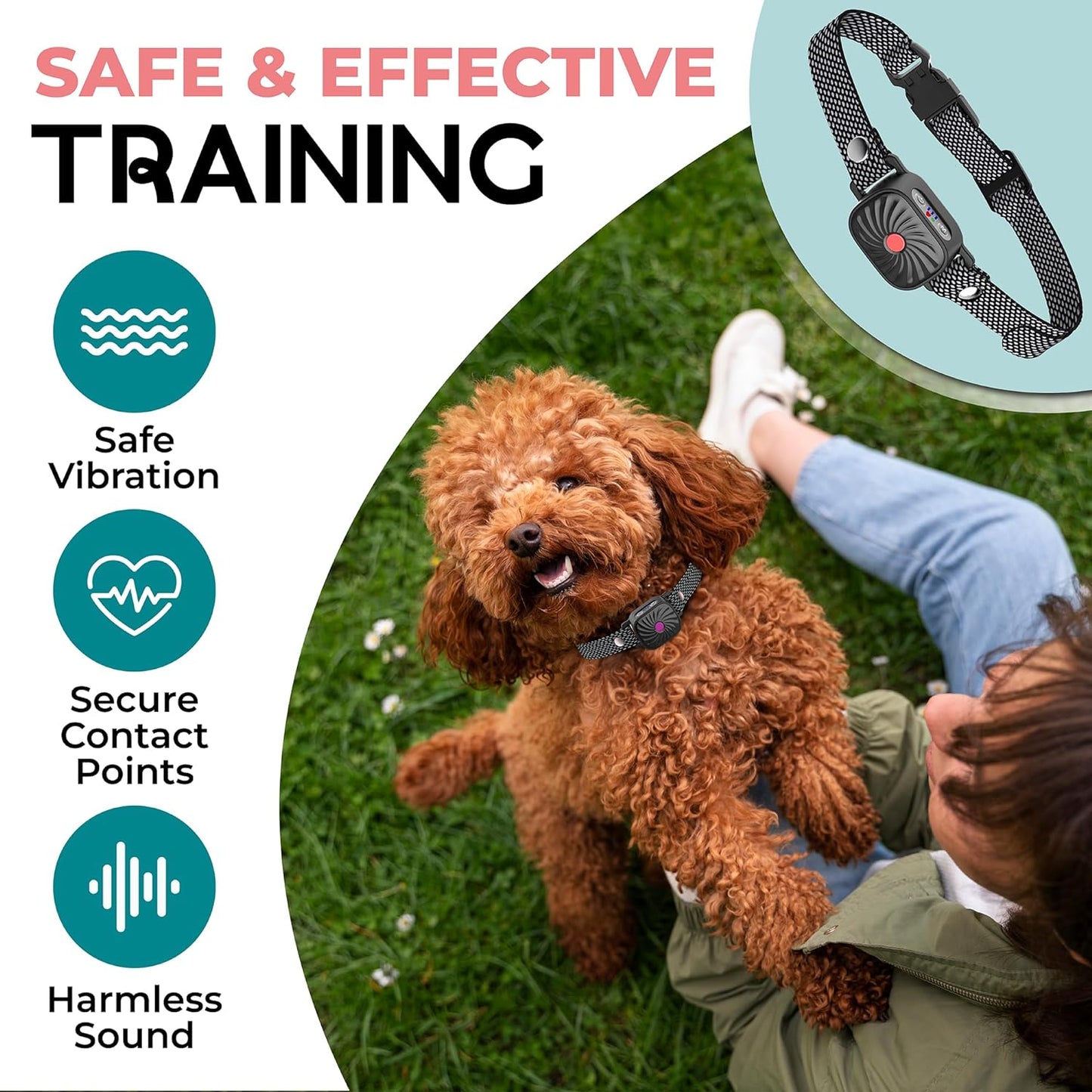 CANINECARE - Gentle Anti-Bark Collar for Small Dogs