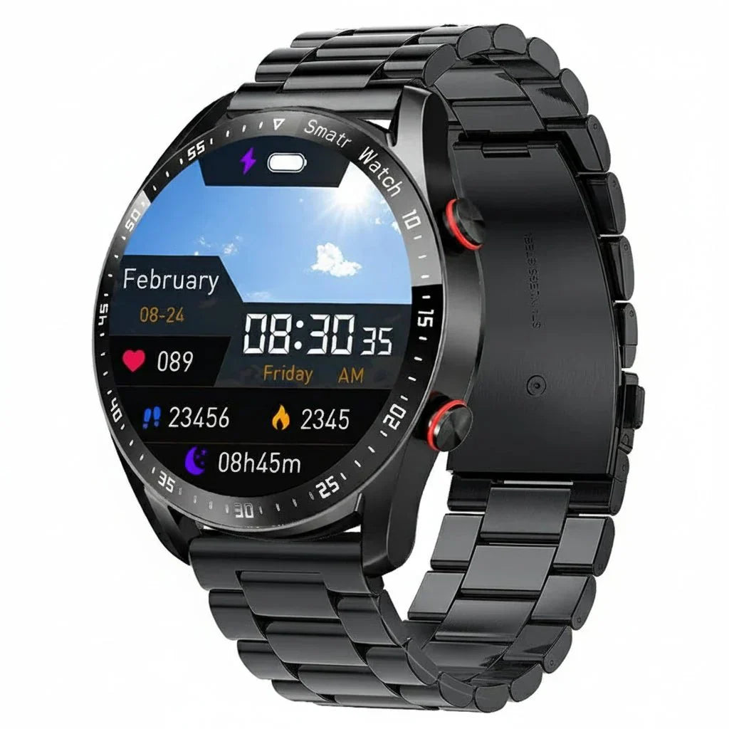 CARDIOTRON – Men's ECG & PPG Smartwatch with Phone Calls