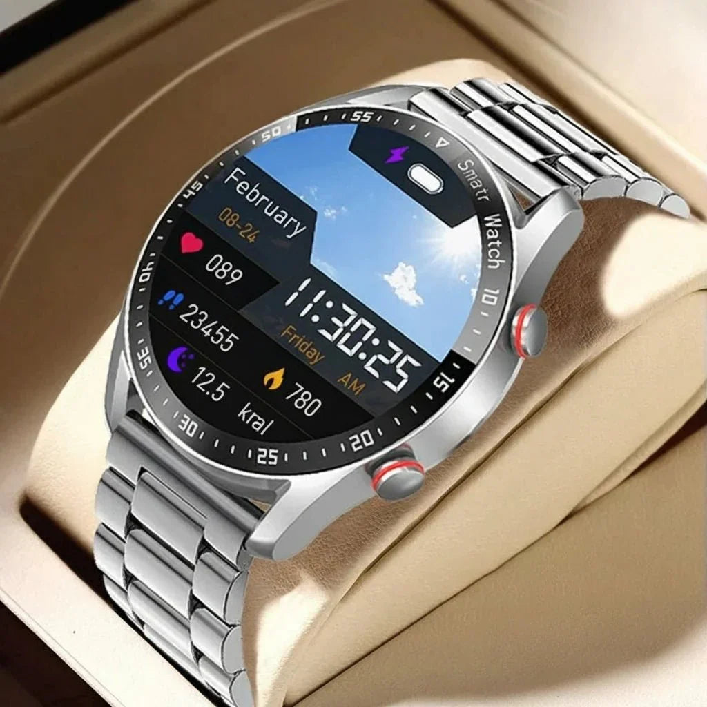 CARDIOTRON – Men's ECG & PPG Smartwatch with Phone Calls