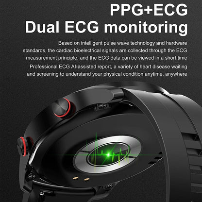 CARDIOTRON – Men's ECG & PPG Smartwatch with Phone Calls