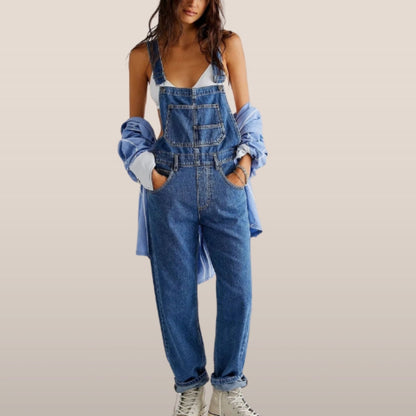 Casual Jumpsuit with Adjustable Straps
